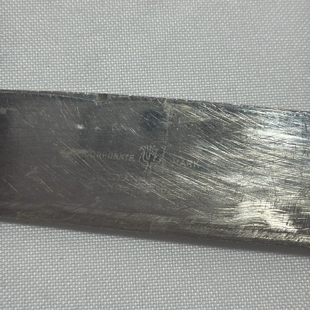 Vintage Antler Handle Knife and Fork Set Carving Set